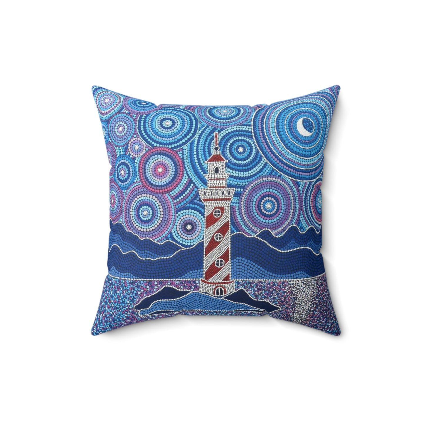 The Lighthouse: Spun Polyester Square Pillow