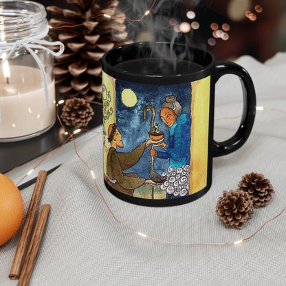 The Cook's Saint, San Pasqual: 11oz Black Mug