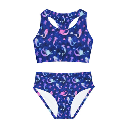 Mermaids Galore: Girls Two Piece Swimsuit (AOP)