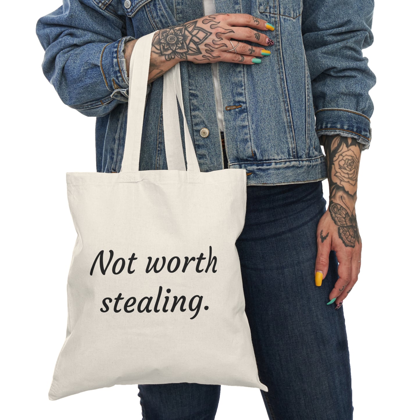 A Natural Tote Bag that is NOT worth stealing!