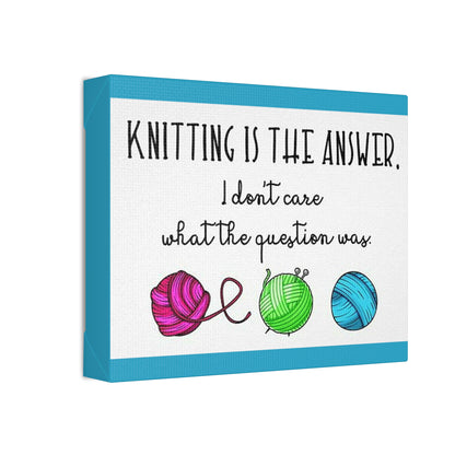 Knitting Humor: Polyester Canvas