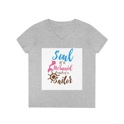 Mermaid to sailor: Ladies' V-Neck T-Shirt