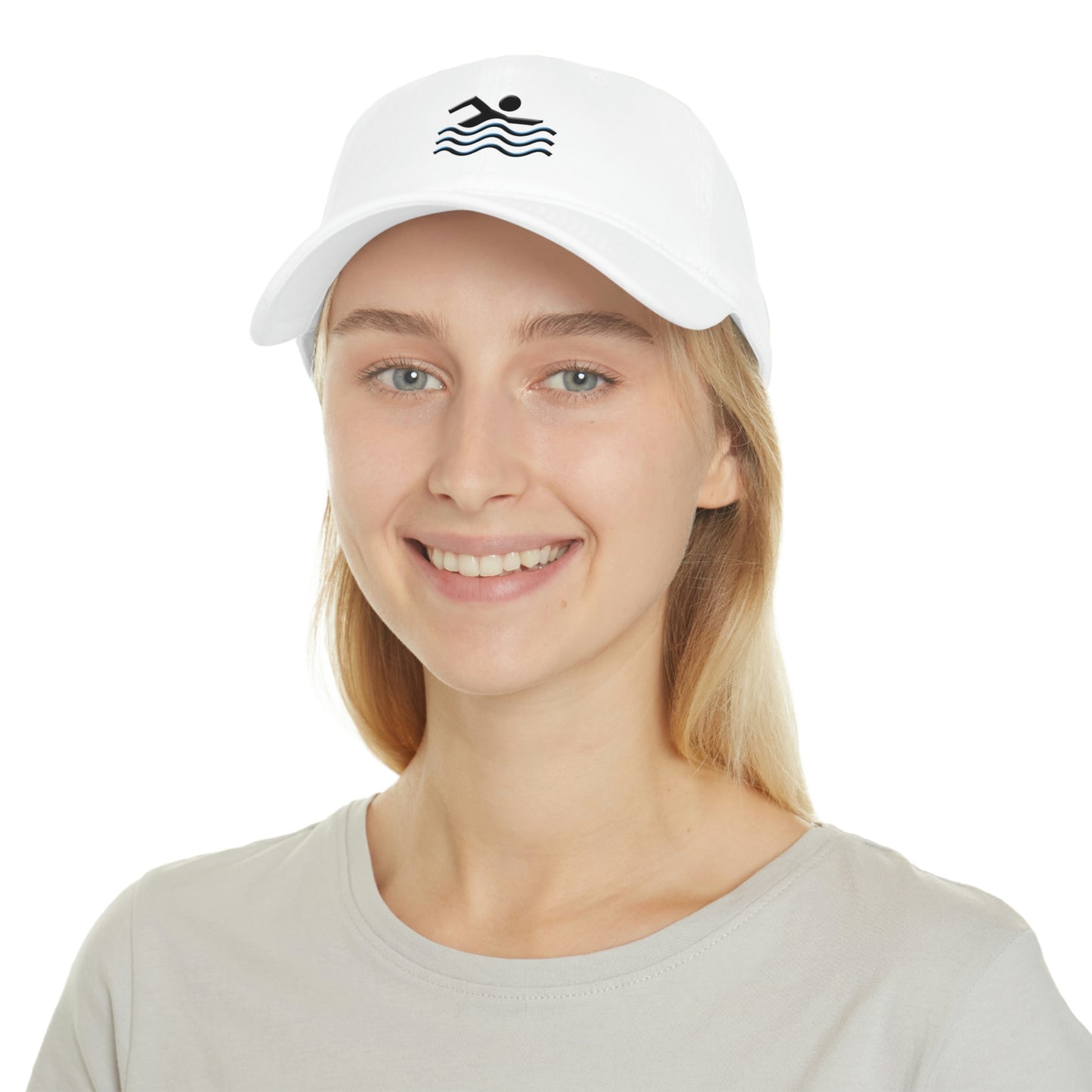 Swimmer Themed Hat: Low Profile Baseball Cap