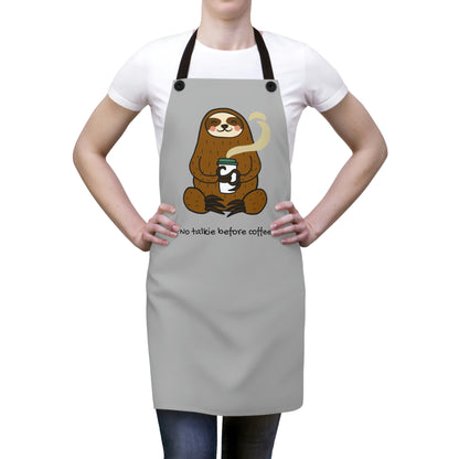 Adorable sloth with coffee apron (AOP)