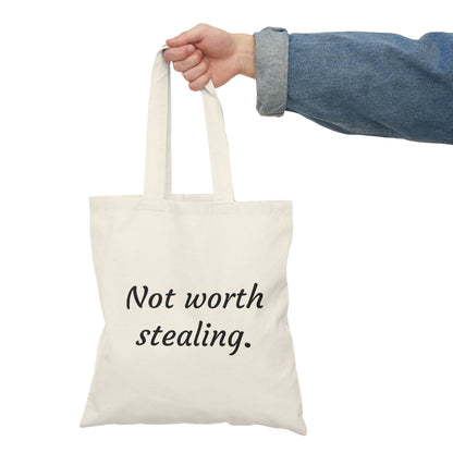 A Natural Tote Bag that is NOT worth stealing!