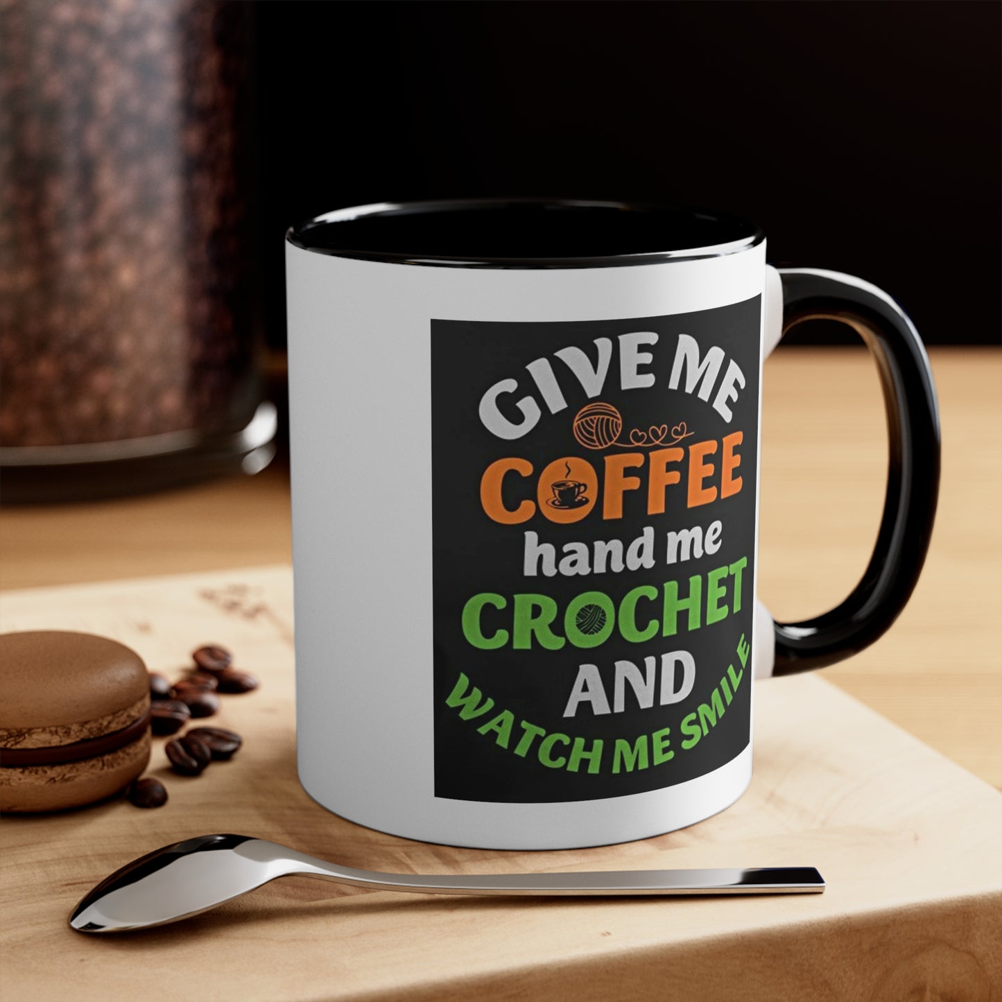 Funny Crochet Humor: Accent Coffee Mug, 11oz
