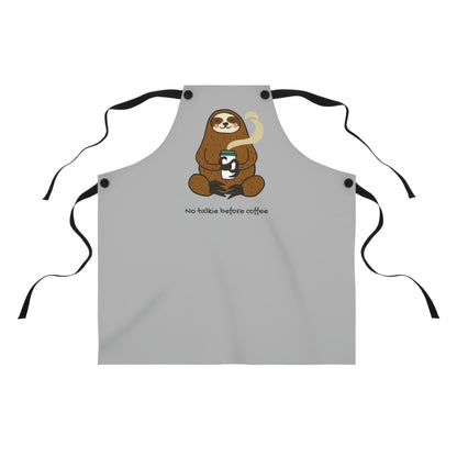 Adorable sloth with coffee apron (AOP)