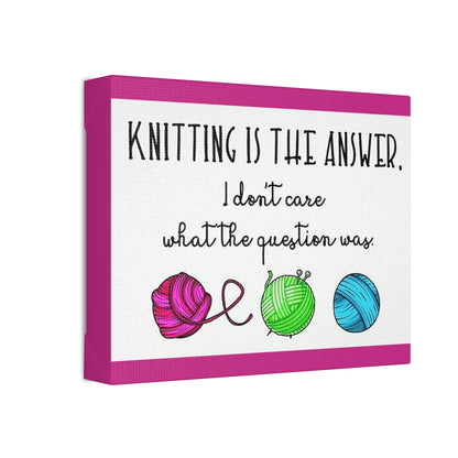 Knitting Humor: Polyester Canvas