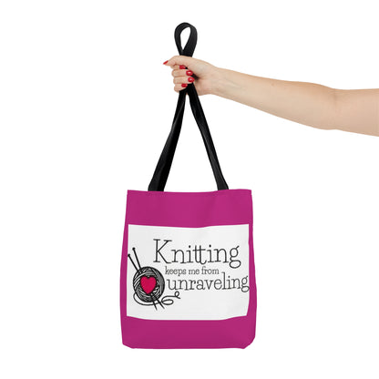 Pink Knitters Tote Bag (AOP)