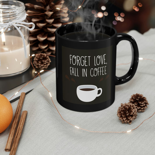 Coffee Love: 11oz Black Mug