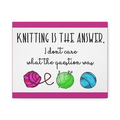 Knitting Humor: Polyester Canvas