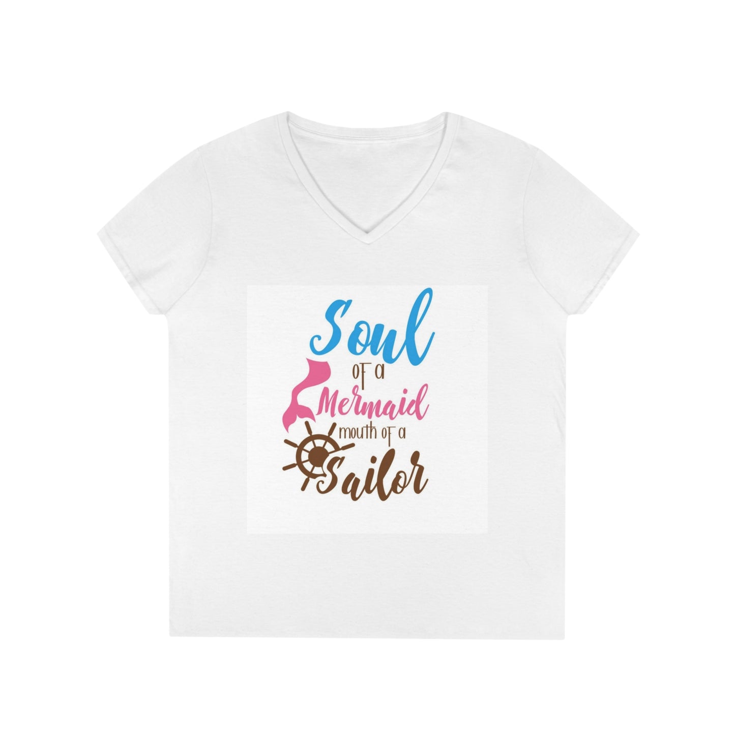 Mermaid to sailor: Ladies' V-Neck T-Shirt